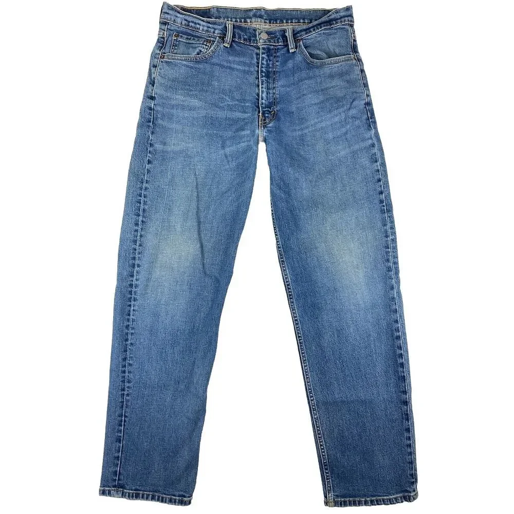 Levi's 550 Straight Leg Denim Jeans Mens Blue Size 34x32 (32x31 Measured)‎